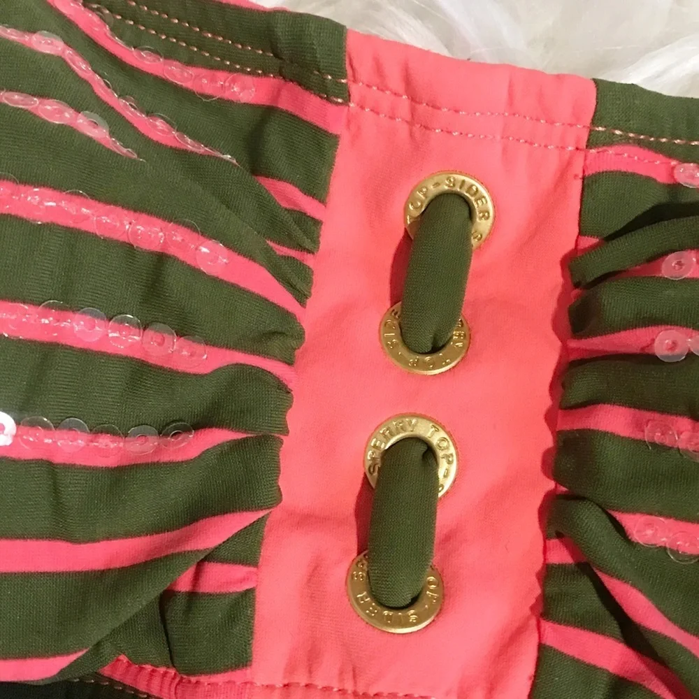 Sperry Topsider Striped Bikini Bandeau Swim top